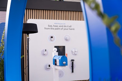 The space showcased how Ring has evolved beyond a simple security tool, now becoming a way for people to connect with their neighbors and embrace a community-driven lifestyle. An eye-catching circular product display demonstrated the various ways Ring fits into modern homes and businesses.