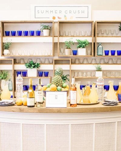 Glassware Backdrop