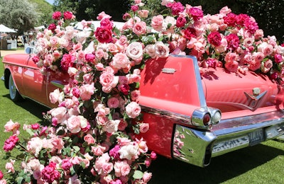 “The floral industry is in a really unique space right now,” explain Danielle Flores-Gary and Katie Hartman, co-owners of Floral Crush, a Los Angeles-based floral design studio that has worked on high-profile events for clients like Event Eleven, Gina Wade Creative and NBCUniversal. (Pictured: a Floral Crush-designed display at Rosé Day L.A. in 2019.)