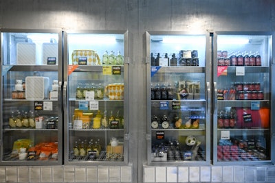 QR codes throughout the space make it easy for guests to make purchases on site, both in the bodega and throughout the activation.