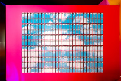Phone accessories company CASETiFY hosted its 'Disco Euphoria' experience on festival grounds. In a clever touch, producers Revolution Marketing used the brand's vibrant phone cases to create a cloud art piece on the wall.