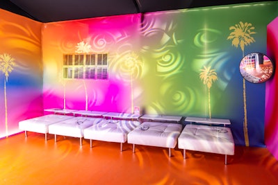 The CASETiFY activation also used interesting lighting to add dimension and texture to the space.