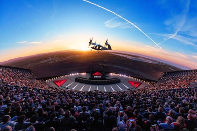 The keynote began with an in-person monologue by actress Viola Davis; the audience was then taken on an immersive flight journey, with Bastian being joined onstage throughout the keynote by Delta staffers and industry leaders to showcase the new technology and partnerships that will be part of Delta’s next 100 years.