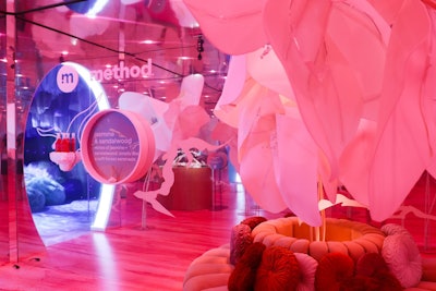 The Method activation's dreamy spaces included the surrealist 'Enchanted Grove' (pictured).