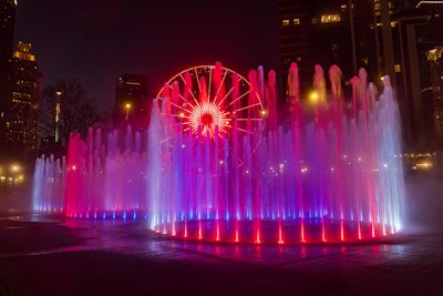 Looking for a fun event moment near some of Atlanta's most popular venues? Following a $2.5 million renovation, the Georgia World Congress Center Authority (GWCCA) has reopened the popular Fountain of Rings landmark at Centennial Olympic Park. Daily shows, which kicked off this week, see water spray to heights of over 15 feet, along with more than 250 new LED ring lights offering 360-degree illumination in vibrant colors and patterns, and a sophisticated fog system with over 200 individual fog emitters—all synchronized to a curated playlist of songs from artists with ties to Georgia. In addition to Centennial Olympic Park, GWCCA’s campus includes the Georgia World Congress Center, the Mercedes-Benz Stadium, and Signia by Hilton Atlanta.