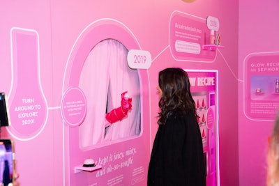 One of Basu’s favorite moments? A surprise misting experience with Glow Recipe’s Watermelon Mist. “Guests ringing the bell and being misted by a mysterious pink-gloved hand always sparked genuine laughter and delight—a true moment of surprise and connection,” she said.