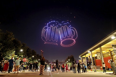 12. And a drone show to close out the opening reception