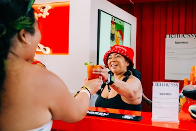 Designed to showcase the cognac’s versatility, the activation offered a bar where guests could get Hennessy-infused cocktails such as margaritas, mojitos, and palomas.