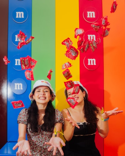 The M&M’S activation also offered plenty of colorful photo opportunities.