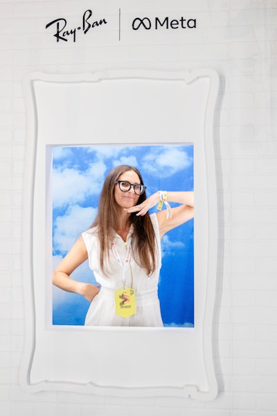 To capture the experience in real time, creators posed in a portrait studio wearing Ray-Ban’s new Meta smart glasses, with pics sent instantly via Bluetooth on the way out. Also to go: swag inspired by coffee culture and Instagram’s latest product update, Achievement Badges.