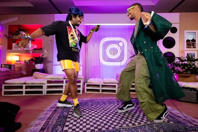 A stage was also set up for creators to use, which doubled as a platform for Meta demonstrations and activities during happy hour.