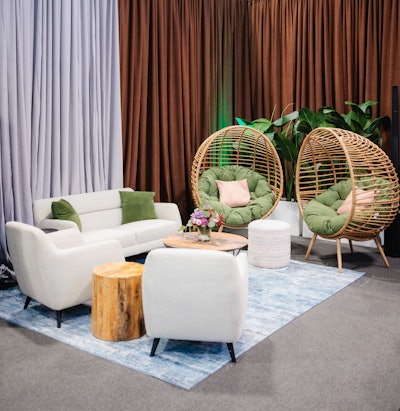 This mocha velour drape from Cort Events offers an easy way to incorporate the color into your event.