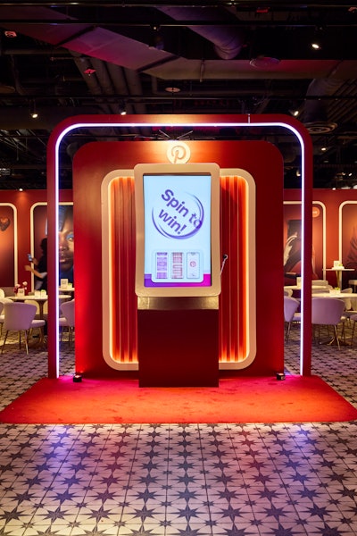Inside the space was Pinterest's Funnel Vision slot machine—a fun nod to the event's Las Vegas location—where attendees could spin for a chance to win the jackpot prize (a visit to the Sphere) and discover how Pinterest can help advertisers score with performance at every stage of the funnel. The activation also featured an interactive Collage Studio, where guests could try Pinterest’s new collaging feature that lets you cut, combine, and layer your favorite images into interactive Pins.