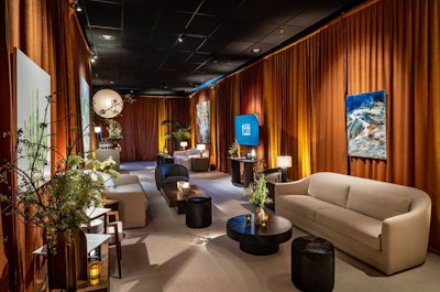Event Eleven also designed and produced the SAG Awards' greenroom (pictured).