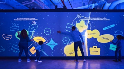 UNICEF's new art exhibition, 'Heart Strings,' kicked off in Houston from March 22 to April 7. Multimedia studio Moment Factory, which specializes in interactive technology, created a series of interactive rooms that uniquely utilized lights and sounds that responded dynamically to people speaking—intertwining attendees' voices with those of kids around the world that had been captured in UNICEF's documentary footage. See more: This UNICEF Exhibit Uses Visitors' Heartbeats and Voices to Create an Emotional Musical Journey