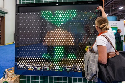 A highlight was the custom Plinko game. Winners had the opportunity to choose from an assortment of premium Instacart swag, gift cards, and even Instacart+ memberships in the dedicated prize zone while enjoying fall-flavored popsicles.