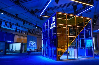 BizBash recently debuted our Most Innovative Meetings of 2024 feature, which spotlighted standout business gatherings—and plenty to tech-driven solutions—from brands like Google Cloud, Canva, and HubSpot. (Pictured: the tech-forward Visa Payments Forum, produced by Imagination in partnership with Wilson Dow Group, had a central LED cube that showcased Visa’s intelligent systems with dynamic content that adjusted throughout the day.)