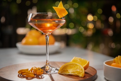Nelson encourages planners to be mindful of what everyone else is drinking, so guests choosing nonalcoholic options don't feel deprived or like they have a target on their backs. One company that does this well? The Tempo by Hilton hotel brand; properties feature a menu of handcrafted “Spirited” and “Free-Spirited” cocktails. The “Free-Spirited” selections mirror the “Spirited” cocktails in every way—presentation, flavor profile, mouthfeel, and sophistication—but are made without alcohol.
