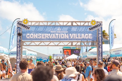 In addition to big-name headliners Jelly Roll, Keith Urban, and Luke Combs, a standout moment of this year's event—held April 4-6—was the Conservation Village Powered by Sunbelt, which featured interactive exhibits highlighting marine conservation efforts and everyday ways fans can protect ocean ecosystems.