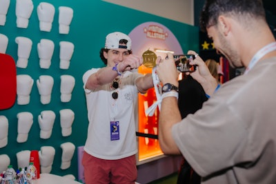 After dominating the challenge zone, attendees left with their own superlative-inspired medal and a customized tumbler.